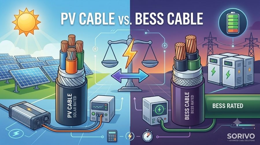 PV Cable vs. BESS Cable