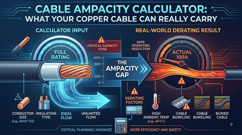 Cable Ampacity Calculator: What Your Copper Cable Can Really Carry