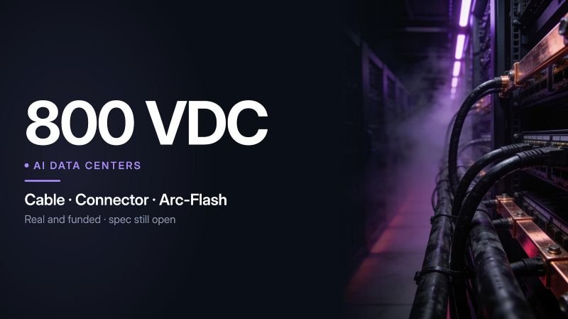800 VDC data center cable