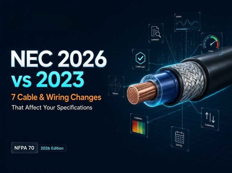 NEC 2026 vs 2023 cable changes