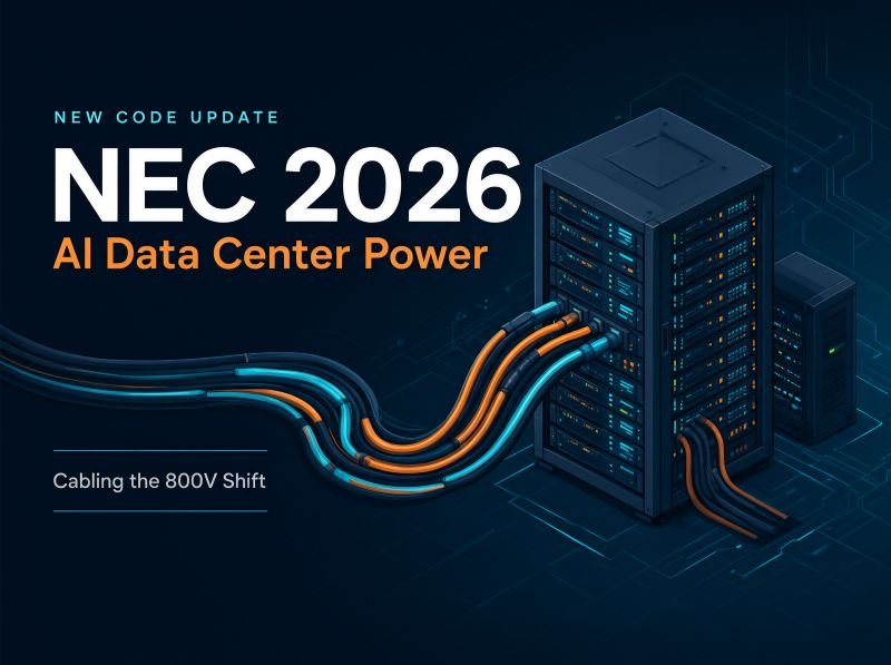 NEC 2026 data center power cabling